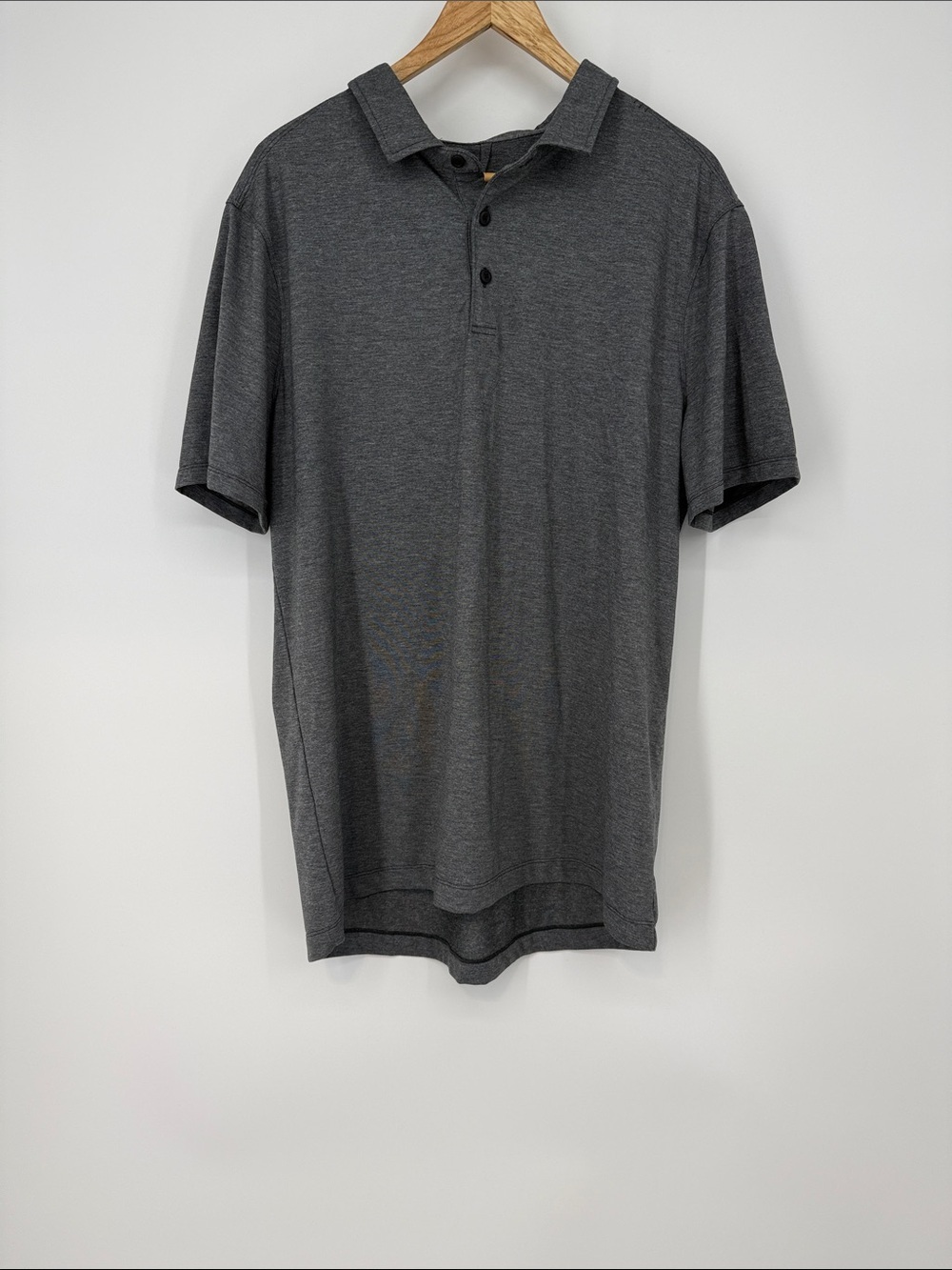 Lululemon Men's Short-Sleeve Polo Shirt in Charcoal Gray